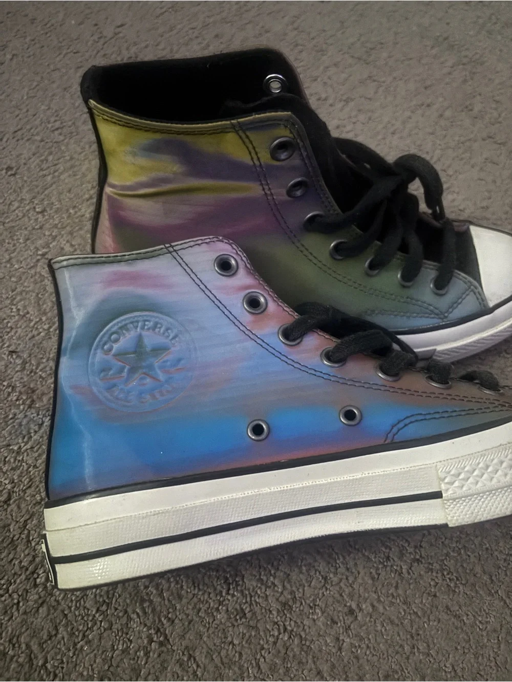Converse Iridescent High Top Sneakers - Multi-Color - Picture 1 of 3